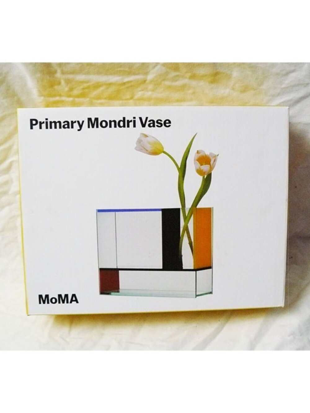 MoMA Frank Kerdil Primary Mondri Vase 3 in 1 Acrylic Pop Art Style Vase, NEW